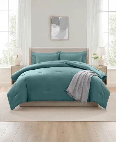 Nestl Luxury Soft Modern Design 7-pc. Comforter Set, King In Blue