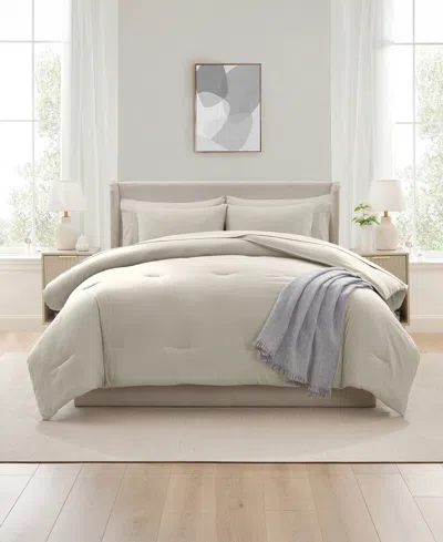 Nestl Luxury Soft Modern Design 7-pc. Comforter Set, Queen In Brown