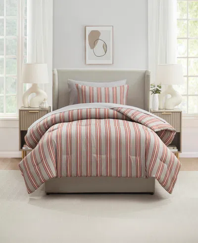 Nestl Luxury Soft Modern Striped Design 5-pc. Comforter Set, Twin Xl