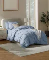Nestl Luxury Soft Pinch Pleat 5-pc. Comforter Set, Twin In Blue