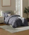 Nestl Luxury Soft Pinch Pleat 5-pc. Comforter Set, Twin Xl In Gray