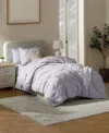 Nestl Luxury Soft Pinch Pleat 5-pc. Comforter Set, Twin Xl In Purple