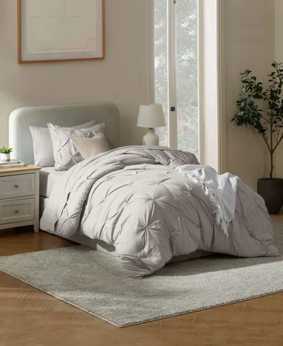 Nestl Luxury Soft Pinch Pleat 5-pc. Comforter Set, Twin Xl In Sand