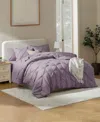 Nestl Luxury Soft Pinch Pleat 7-pc. Comforter Set, Full In Purple