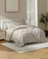 Nestl Luxury Soft Pinch Pleat 7-pc. Comforter Set, Full In Sand