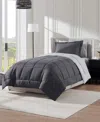Nestl Luxury Soft Reversible 5-pc. Comforter Set, Twin In Gray