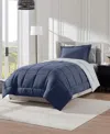 Nestl Luxury Soft Reversible 5-pc. Comforter Set, Twin Xl In Blue
