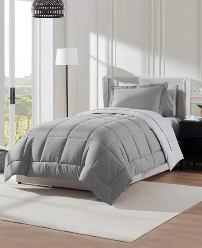 Nestl Luxury Soft Reversible 5-pc. Comforter Set, Twin Xl In Gray