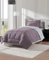 Nestl Luxury Soft Reversible 5-pc. Comforter Set, Twin Xl In Purple