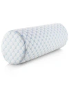 Nestl Memory Foam Neck Roll Bolster Cooling Cover Pillow In Blue