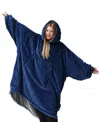 Nestl Oversized Wearable Reversible Color Adult Blanket, 38" X 54" In Multi