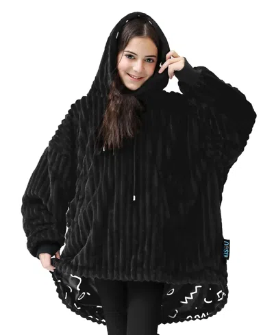 Nestl Oversized Wearable Reversible Color Kids Blanket, 31.5" X 42.8"