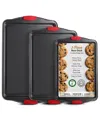 Nestl Premium 3-pc. Baking Sheet Set In Black