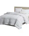 Nestl Premium All Season Quilted Down Alternative Comforter, King In Light Gray