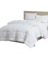 Nestl Premium All Season Quilted Down Alternative Comforter, Queen In White