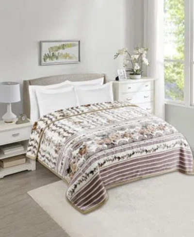 Nestl Printed Faux Mink Weighted Blankets In Orange