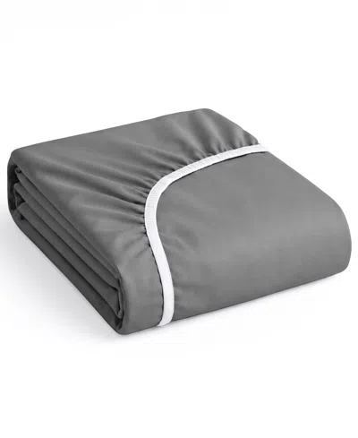 Nestl Super Soft Extra Deep Pocket Microfiber Fitted Sheet, California King In Gray