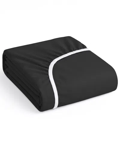 Nestl Super Soft Extra Deep Pocket Microfiber Fitted Sheet, Full In Black