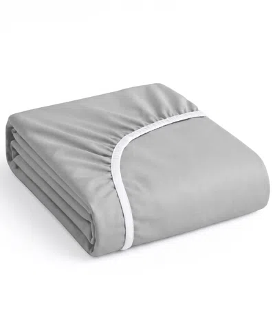 Nestl Super Soft Extra Deep Pocket Microfiber Fitted Sheet, Queen In Gray