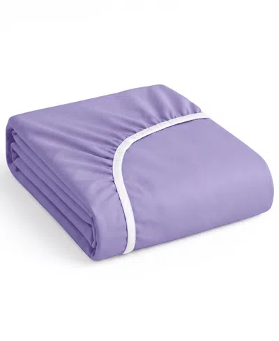 Nestl Super Soft Extra Deep Pocket Microfiber Fitted Sheet, Split King In Purple
