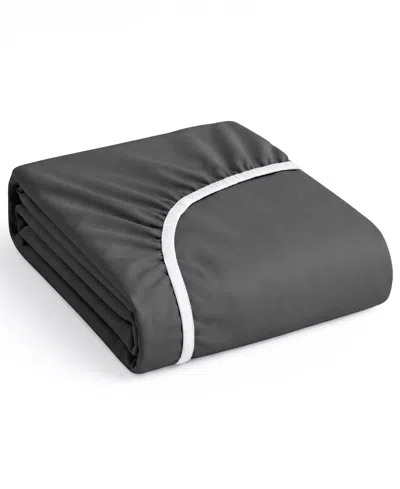 Nestl Super Soft Extra Deep Pocket Microfiber Fitted Sheet, Twin In Gray