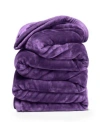 Nestl Ultra Plush Raschel Mink Blanket Collection In Purple