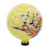 Net Health Shops Bright Summer Burst Gazing Globe - 10 In Glass Yard Art In Yellow