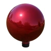 Net Health Shops Mirrored Gazing Globe - 10 Inch Glass Yard Art In Red