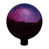 Net Health Shops Mirrored Gazing Globe - 10 Inch Glass Yard Art In Purple