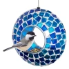 Net Health Shops Mosaic Fly-through Bird Feeder In Blue