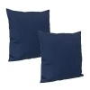 Net Health Shops Navy Throw 2-pc. Square Throw Pillow In Blue