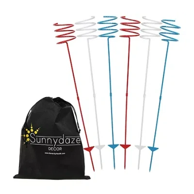 Net Health Shops Red White & Blue Outdoor Drink Holder Yard Art