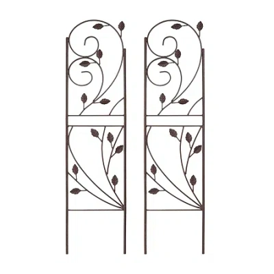 Net Health Shops Vine Metal 2-pc. Garden Trellis In White