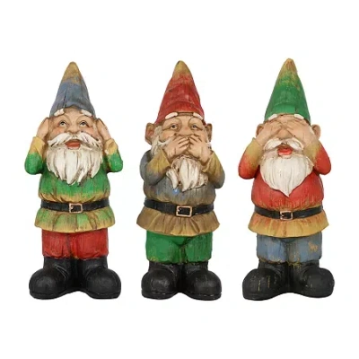 Net Health Shops Wise Outdoor Statue Set 3-pc. Gnome In Green