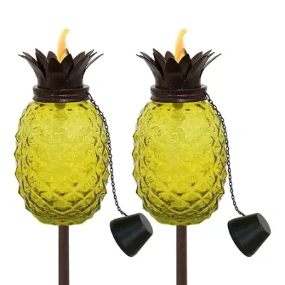 Net Health Shops Yellow 3-in-1 Pineapple Set Of 2 Torch