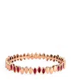 Netali Nissim Rose Gold And Ruby Navette Bracelet In Rose Gold