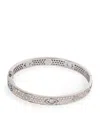 Netali Nissim White Gold And Diamond Protected Eye Bangle In White