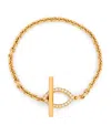 Netali Nissim Yellow Gold And Diamond Fortuna Eye Bracelet In Gold