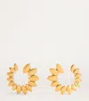 Netali Nissim Yellow Gold Navette Hoop Earrings In Gold
