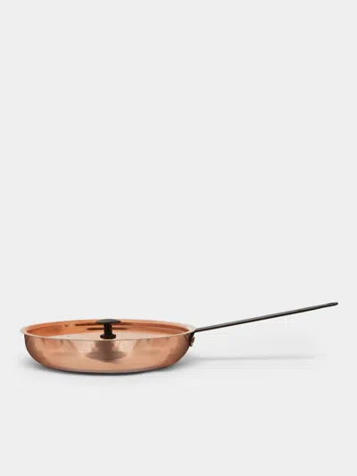 Netherton Foundry Spun Copper Lidded Chef's Pan In Pink