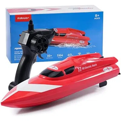 Netjett 12 Kmph 2.4ghz Remote Control Boat With Electric Racing For Pools & Lakes