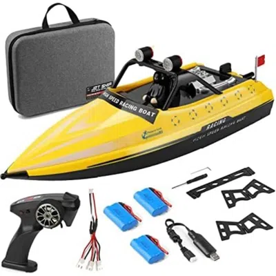 Netjett 2.4g Leoso Wltoys Wl917 16 Kmph High Speed Racing Boat Waterproof 370 Carbon Brush Motor Rad