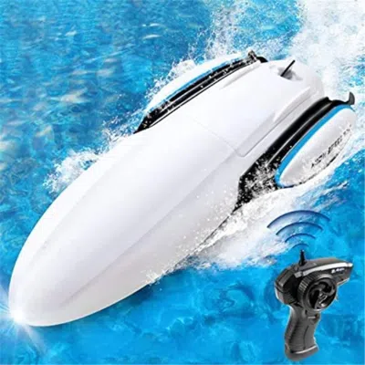 Netjett 2.4ghz 15kmph Richgv Double Sided Remote Control Boat For Boys Toys Gifts
