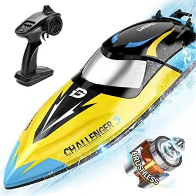 Netjett 30 Plus Mph Deerc Brushless Radio Control Boat With Fast Remote Control