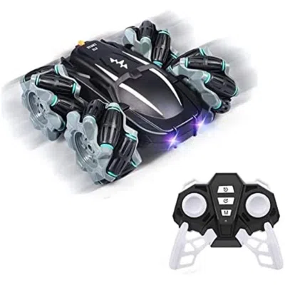 Netjett 4wd Srman Radio Control Stunt Car With Vehicle Drift & Double-sided - Black