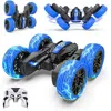 Netjett Double Sided Mini Radio Control Stunt Car With Remote Control & 360 Deg Flips Rotating