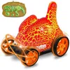 Netjett Remote Control Dinosaur Car Toys With Radio Control Dinosaur & 360 Deg Stunt Flips Led Light