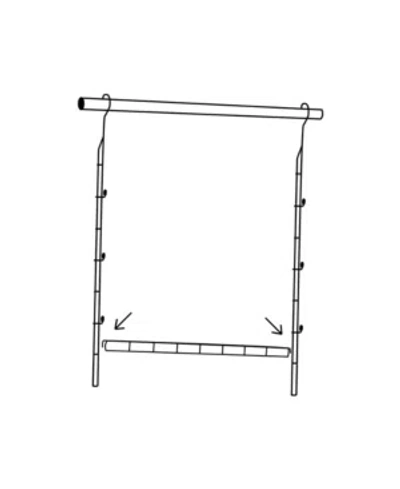 Neu Home 2 Tier Adjustable Closet Rod In Silver-tone