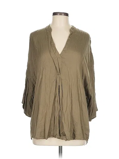 Pre-owned Neu Nomads 3/4 Sleeve Blouse In Brown