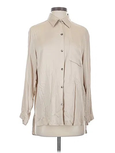 Pre-owned Neu Nomads 3/4 Sleeve Blouse In Tan